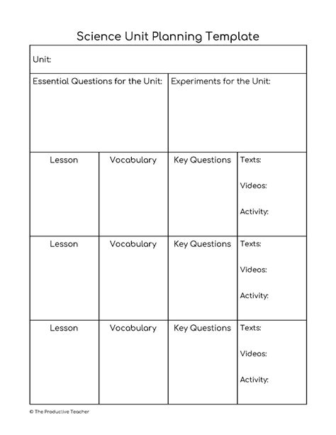 Free Science Unit Plans Tpt Elementary Science Unit Plans - Elementary Science Unit Plans