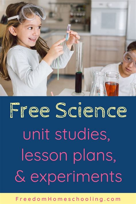 Free Science Unit Studies And Lesson Plans Freedom Science Unit Lesson Plans - Science Unit Lesson Plans