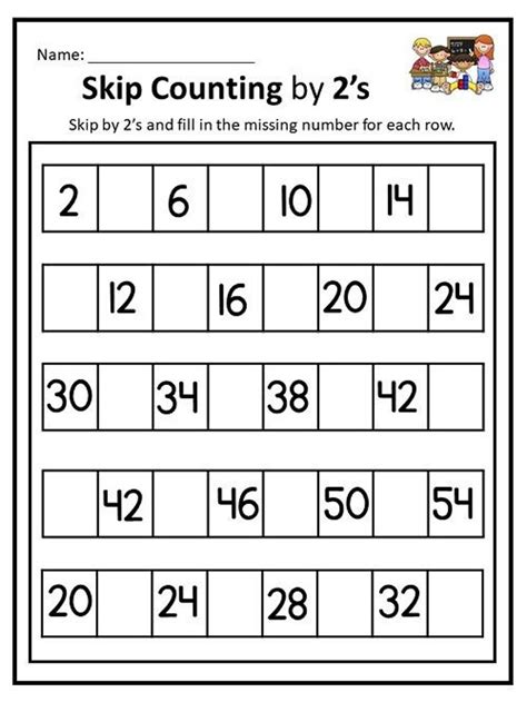 Free Skip Counting Worksheets For Second Grade Skip Count Worksheets First Grade - Skip Count Worksheets First Grade