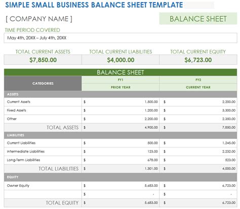 Free Small Business Balance Sheet Templates Smartsheet Balance Sheet Worksheet - Balance Sheet Worksheet