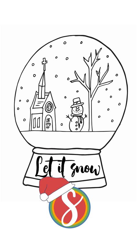 Free Snowglobe Coloring Pages Stevie Doodles Christmas Coloring Pages Snow Globe - Christmas Coloring Pages Snow Globe