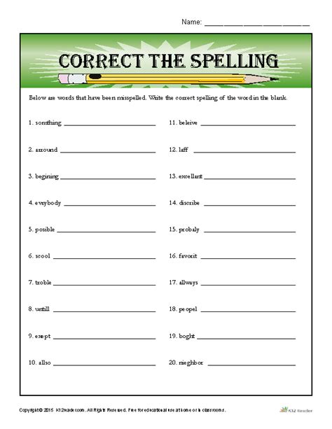 Free Spelling Corrections Worksheets For 6th Grade Sixth Grade Spelling Words Worksheets - Sixth Grade Spelling Words Worksheets
