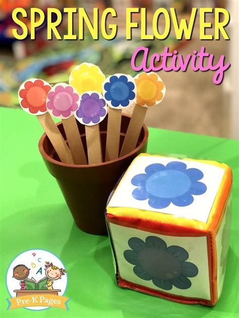 Free Spring Flowers Math Game For Preschool Taming Spring Math Activities For Preschoolers - Spring Math Activities For Preschoolers