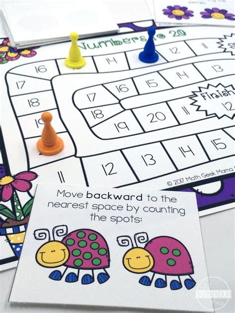 Free Spring Number Recognition Counting Game For Kindergarten Numbers For Kindergarten 1 20 - Numbers For Kindergarten 1 20