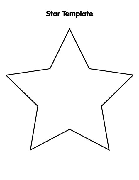 Free Star Template Printables World Of Printables Star Shape For Kids - Star Shape For Kids