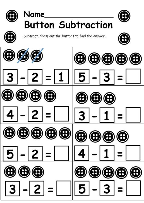 Free Subtraction Worksheet With Pictures Kindergarten Worksheets Printable Subtraction Worksheets For Kindergarten - Printable Subtraction Worksheets For Kindergarten