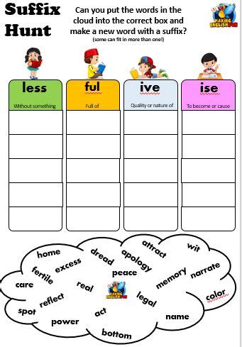 Free Suffix Worksheets Set Of 3making English Fun Ly Suffix Worksheet - Ly Suffix Worksheet