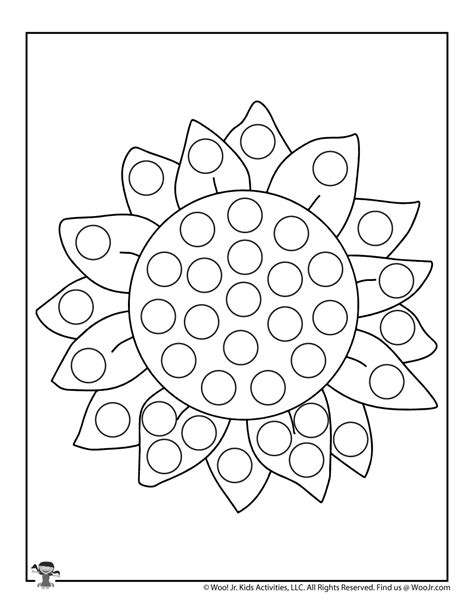 Free Sunflower Do A Dot Activity Teacher Made Do A Dot Flowers - Do A Dot Flowers