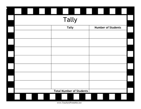 Free Tally Chart Templates Online Tally Chart Maker Tally Chart Worksheet - Tally Chart Worksheet