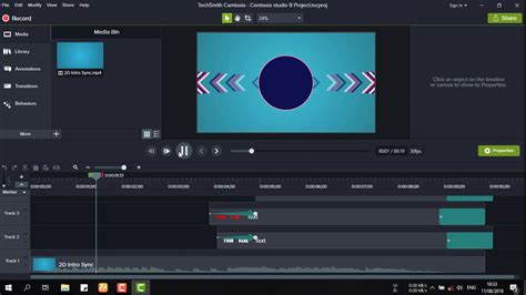 free template intro camtasia 8 and 9 2D Intro Sync YouTube