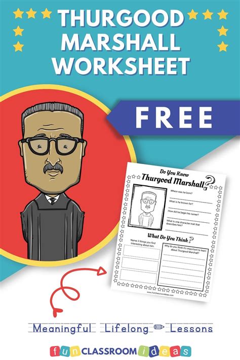 Free Thurgood Marshall Worksheet Level Up Your Worksheets Thurgood Marshall Worksheet - Thurgood Marshall Worksheet