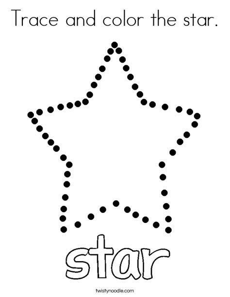 Free Trace And Color The Star Worksheet About Star Worksheets For Preschool - Star Worksheets For Preschool