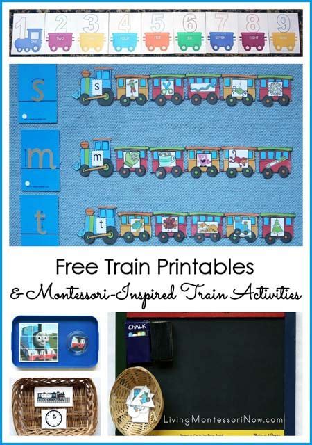 Free Train Printables And Montessori Inspired Train Activities Train Cut Out Printable - Train Cut Out Printable