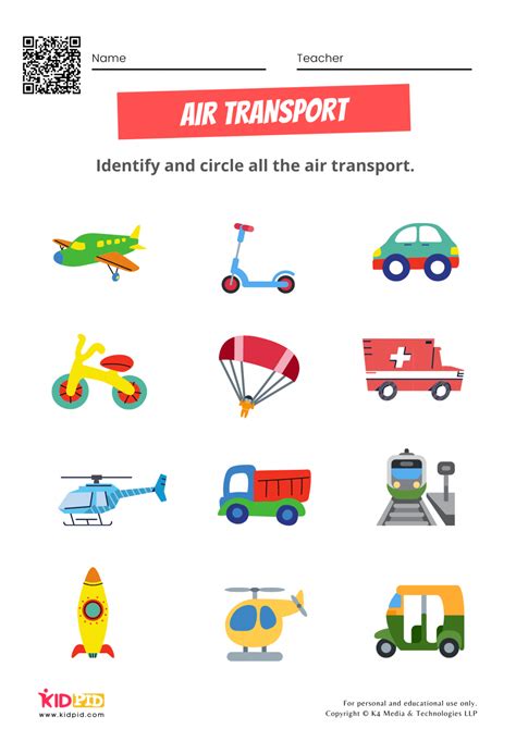 Free Transportation Worksheets For Preschoolers Kidpid Transport Worksheet For Kindergarten - Transport Worksheet For Kindergarten