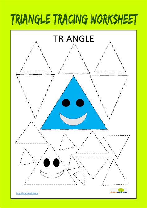 Free Triangle Shapes Worksheet For Preschool Triangle Worksheets For Preschool - Triangle Worksheets For Preschool