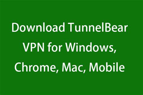 free tunnelbear vpn for chrome