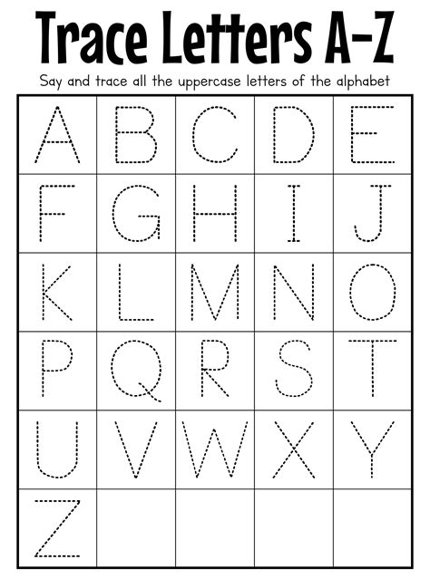 Free Uppercase Alphabet Printables Kindergarten Worksheets And Games Abc Worksheet For Kindergarten - Abc Worksheet For Kindergarten