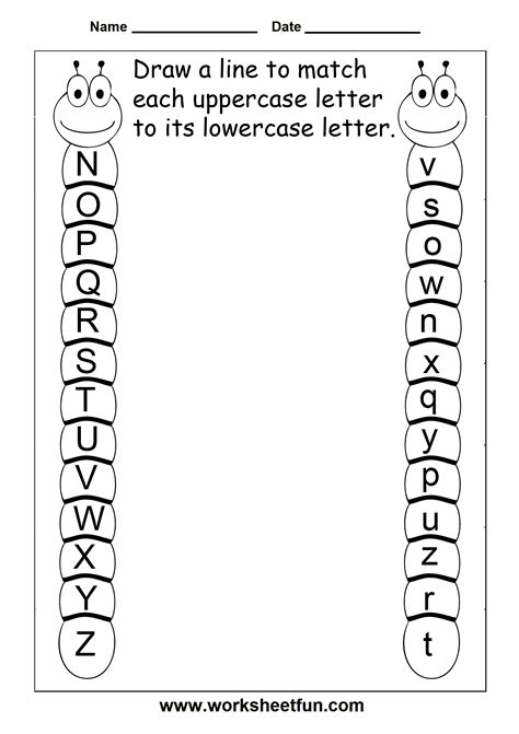 Free Uppercase And Lowercase Letters Worksheets For Kids Uppercase And Lowercase Letters Worksheet - Uppercase And Lowercase Letters Worksheet