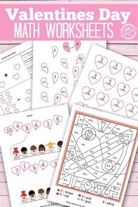 Free Valentine X27 S Day Addition Free Worksheets Adding Hearts Worksheet Kindergarten - Adding Hearts Worksheet Kindergarten