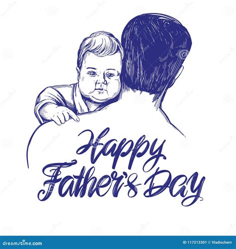 Free Vector Hand Drawn Happy Fatheru0027s Day Sketch Fathers Day Sketch - Fathers Day Sketch