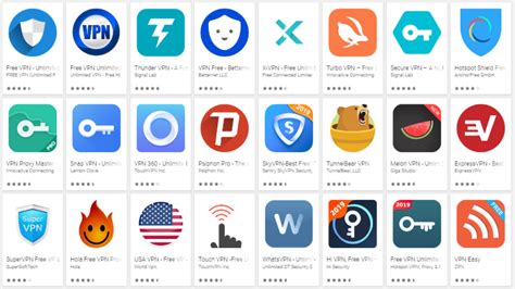 free vpn list android