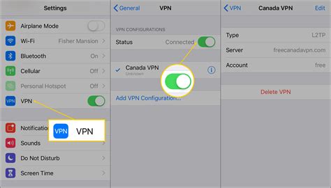 free vpn settings for iphone mobile
