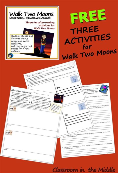 Free Walk Two Moons Worksheets And Literature Unit Book Walk Worksheet - Book Walk Worksheet