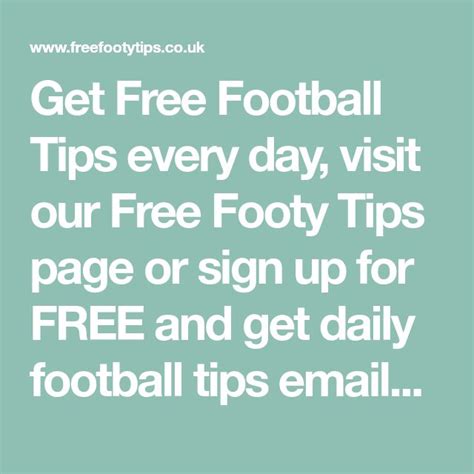 free weekend football tips