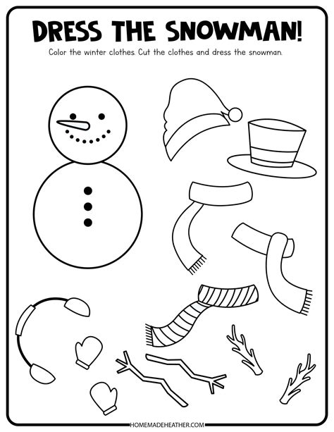 Free Winter Activity Printables Homemade Heather Winter Activities Worksheet - Winter Activities Worksheet