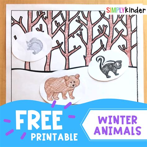 Free Winter Animals Printable Worksheets Simply Kinder Body Parts Worksheet For Kinder - Body Parts Worksheet For Kinder