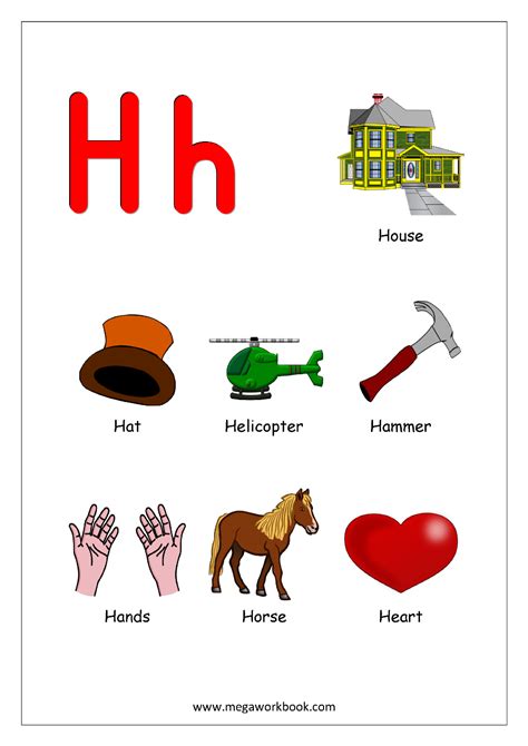 Free Words Starting With Letter H Myteachingstation Com Preschool Words That Start With H - Preschool Words That Start With H