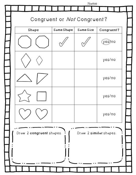 Free Worksheets On Congruent And Similar Shapes Similar And Congruent Worksheet - Similar And Congruent Worksheet