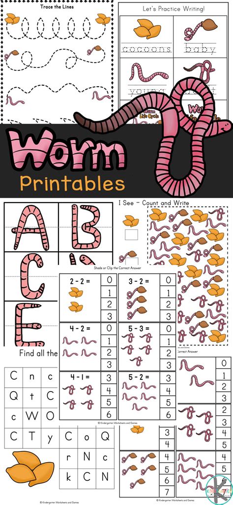 Free Worm Worksheets 123 Homeschool 4 Me Preschool Worm Worksheet - Preschool Worm Worksheet