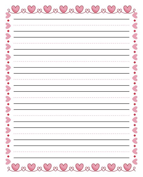 Free Writing Paper Lined Ruled Bordered Kidscanhavefun Printable Writing Paper For Kids - Printable Writing Paper For Kids