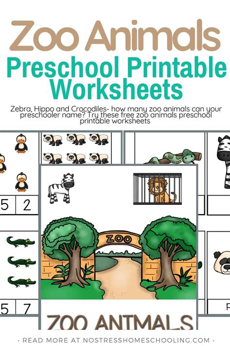 Free Zoo Preschool Printables A Teaching Mommy Zoo Preschool Worksheets - Zoo Preschool Worksheets