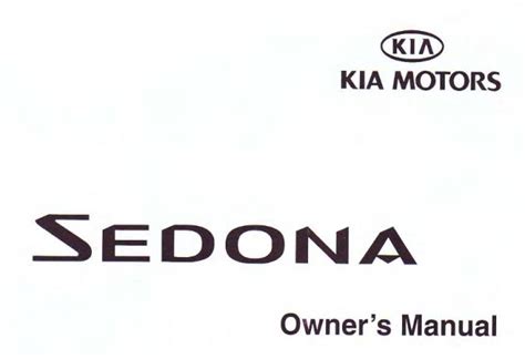 Download Free 2002 Kia Sedona Owners Manual 