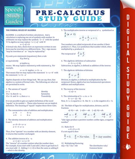 Read Online Free Calculus Study Guide 