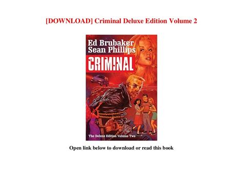 Full Download Free Download Criminal The Deluxe Edition Volume 2 Book 