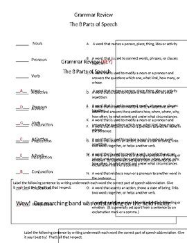 Read Online Free Download Unit 1 Review Part Of Speech Page 73 