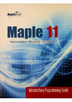 Download Free Ebook Maple 12 Introductory Programming Guide 