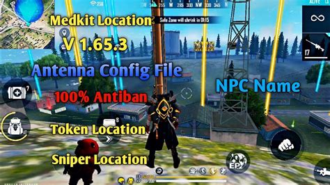 Free Fire Antenna Config Glow wall Location Hack  Free Fire Antenna