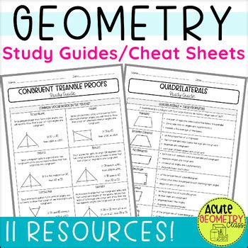 Full Download Free Geometry Study Guides 