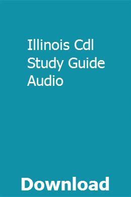 Full Download Free Illinois Cdl Audio Study Guide 