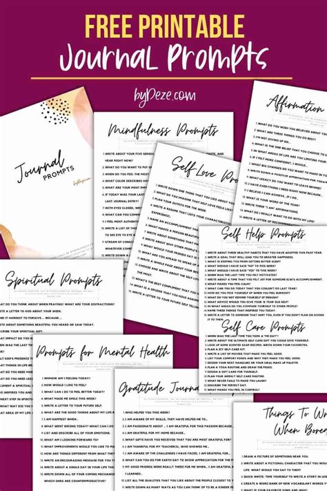Download Free Journaling Prompts 