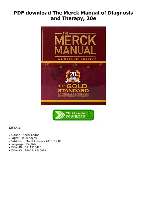 Read Online Free Merck Manual Download 