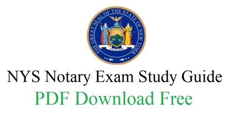 Full Download Free Notary Study Guide 