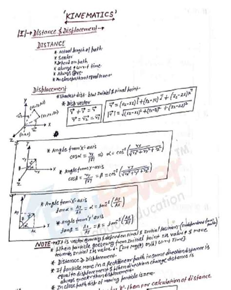 Full Download Free Notes On Kinematics Unit For Neet Exam 