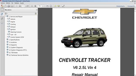 Download Free Pdf 2002 Chevrolet Tracker Repair Manual Pdf 