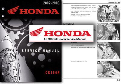 Read Online Free Pdf 2002 Honda Cr250 Service Manual Pdf 