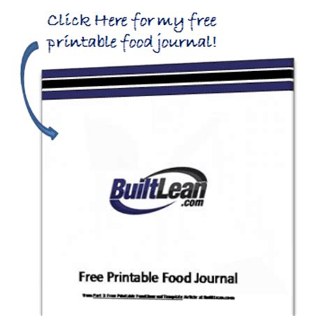 Full Download Free Printable Food Journal Builtlean Com 
